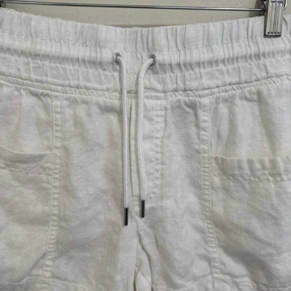 Athleta White Linen Shorts - Picture 4 of 5